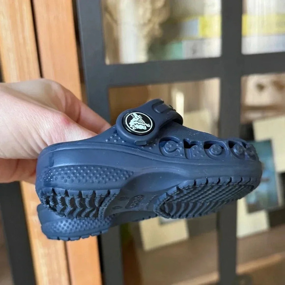 Navy Crocs Baya baby clogs shoes water slides sandals boy toddler - Picture 4 of 6